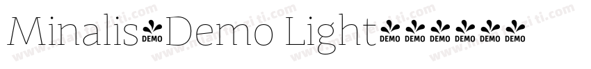 Minalis_Demo Light字体转换